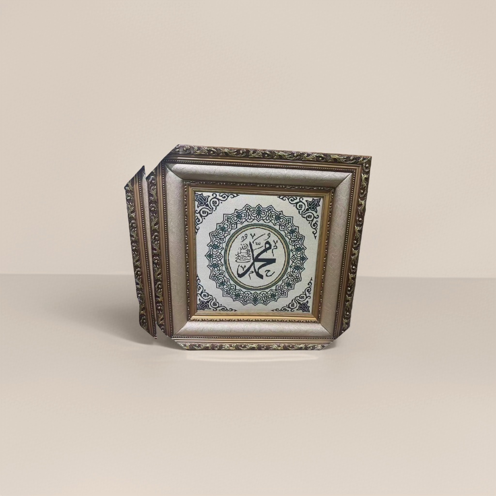 رسم الخط الإسلامي بخط الزخارف الذهبي طلاء المنازل، رف غرف النوم وغرف النوم Specification image