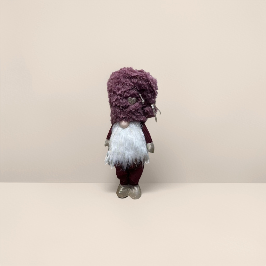 The Christmas purple plush hat paired with the long-bearded dwarf doll set is a cute cartoon holiday decoration Application Scenario