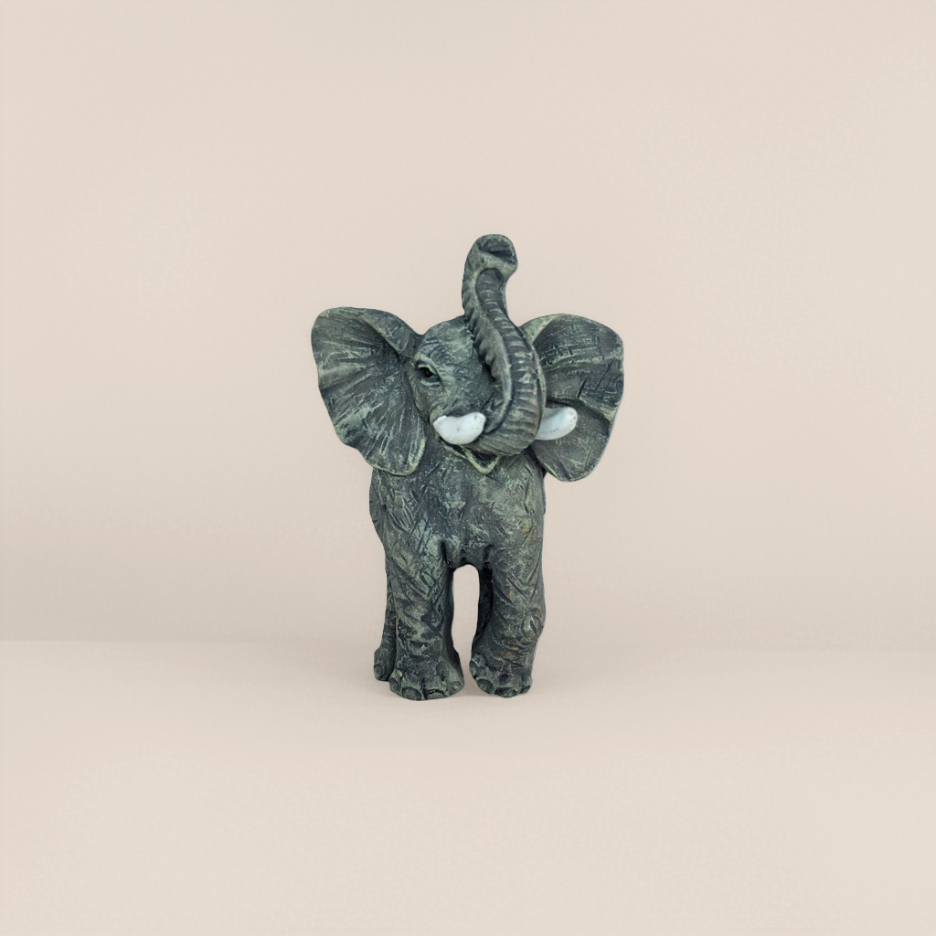 Elefante gris escultura hogar decoración sala de estar resina artesanía Application Scenario
