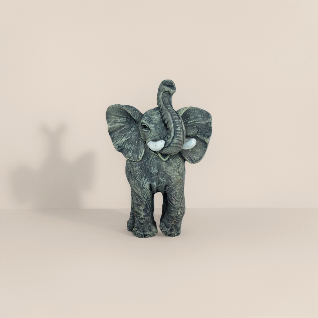 Elefante gris escultura hogar decoración sala de estar resina artesanía details Picture
