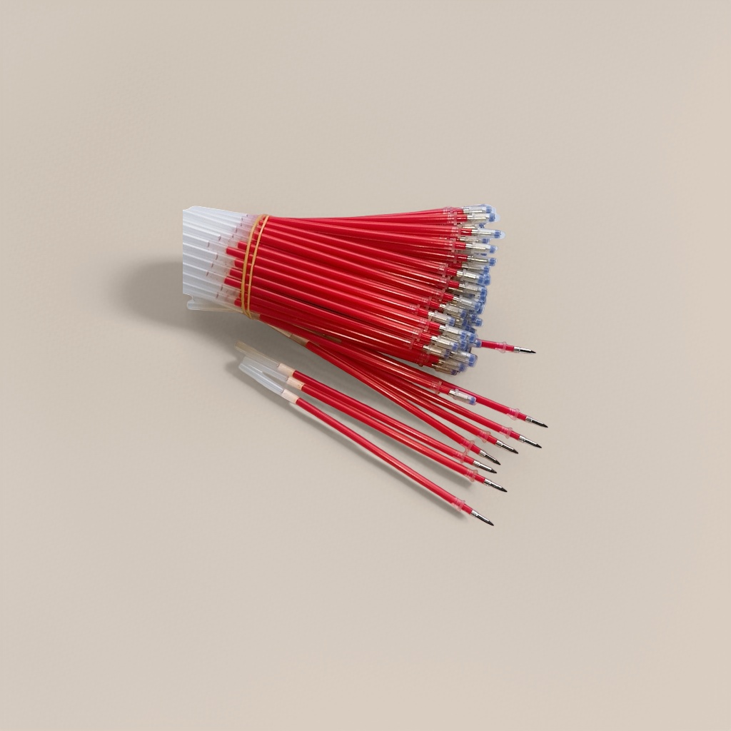 红色中性笔芯 0.5mm 黑色字迹顺滑速干办公学习用