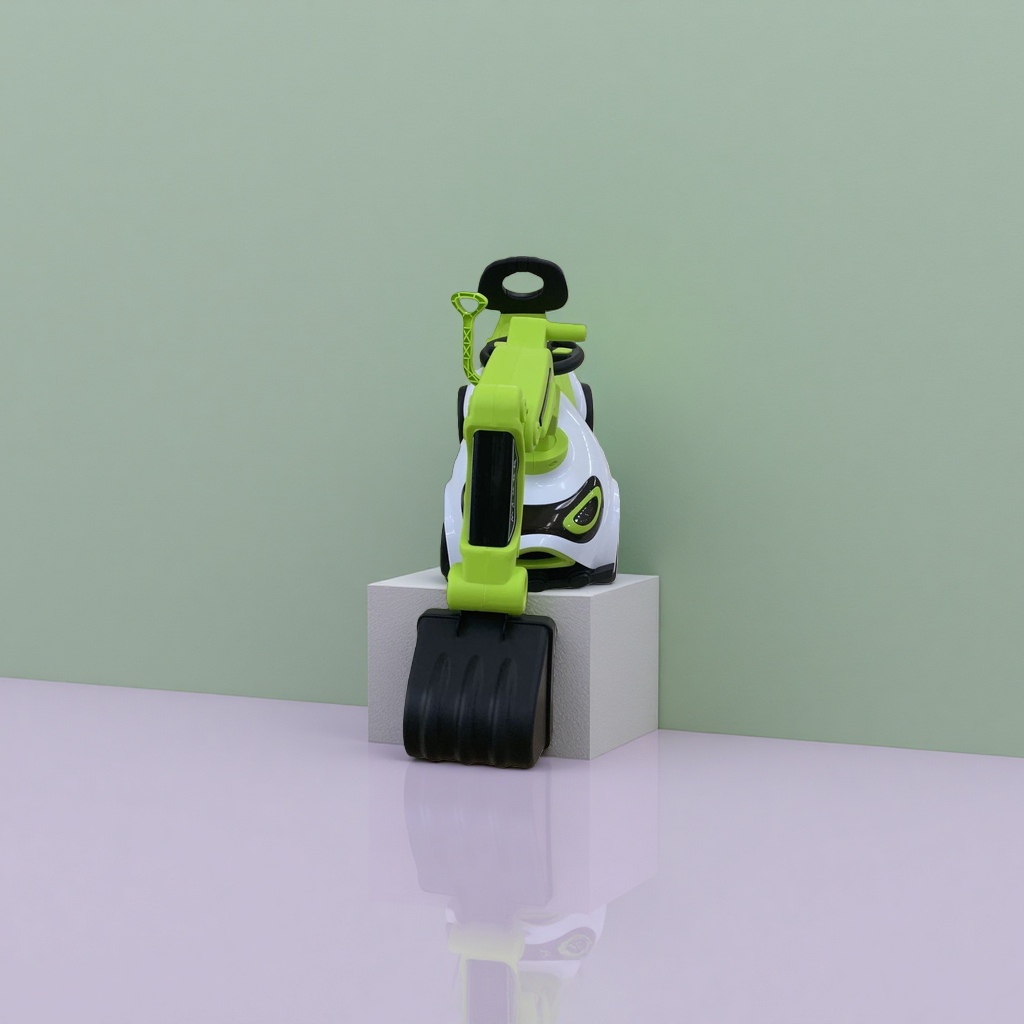 Excavadora verde coche de juguete ABS material de protección del medio ambiente granular grande baby early learning engineering car Application Scenario