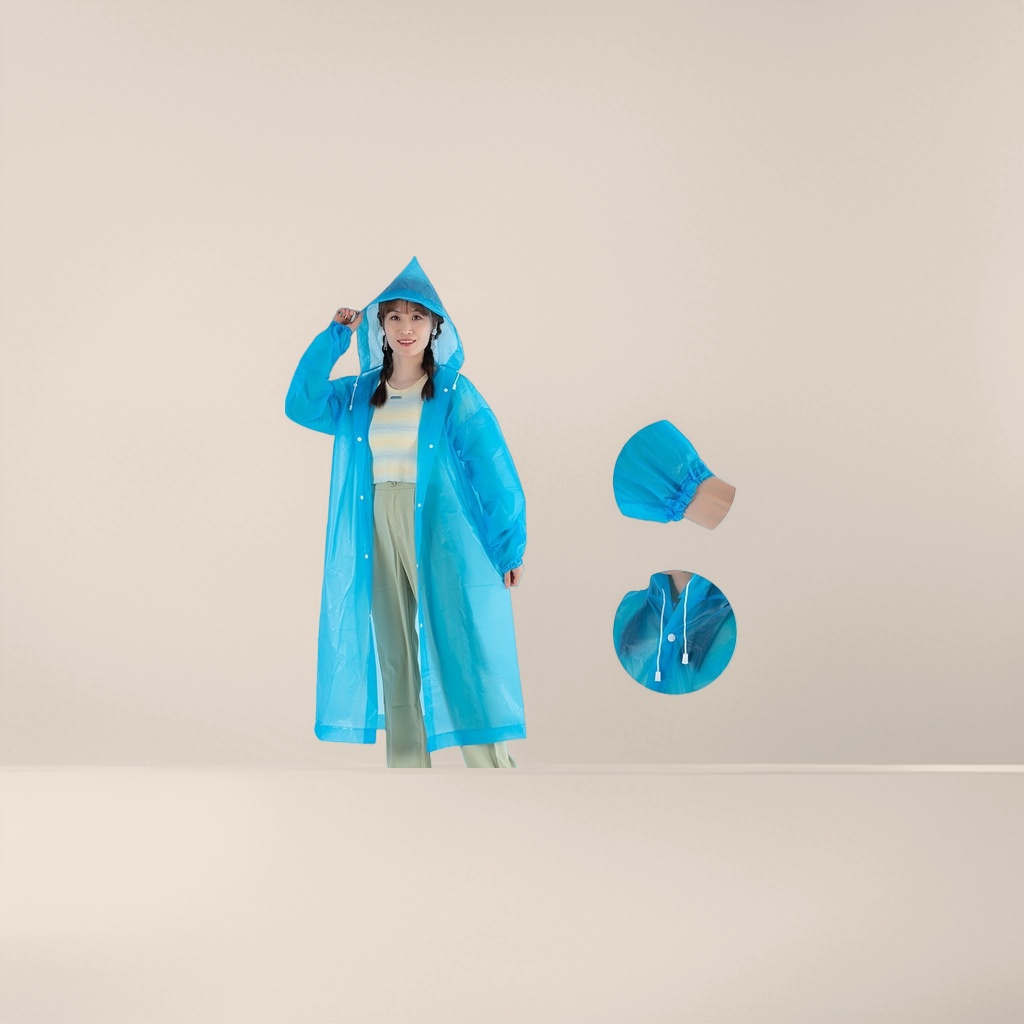 蓝色雨衣产品图