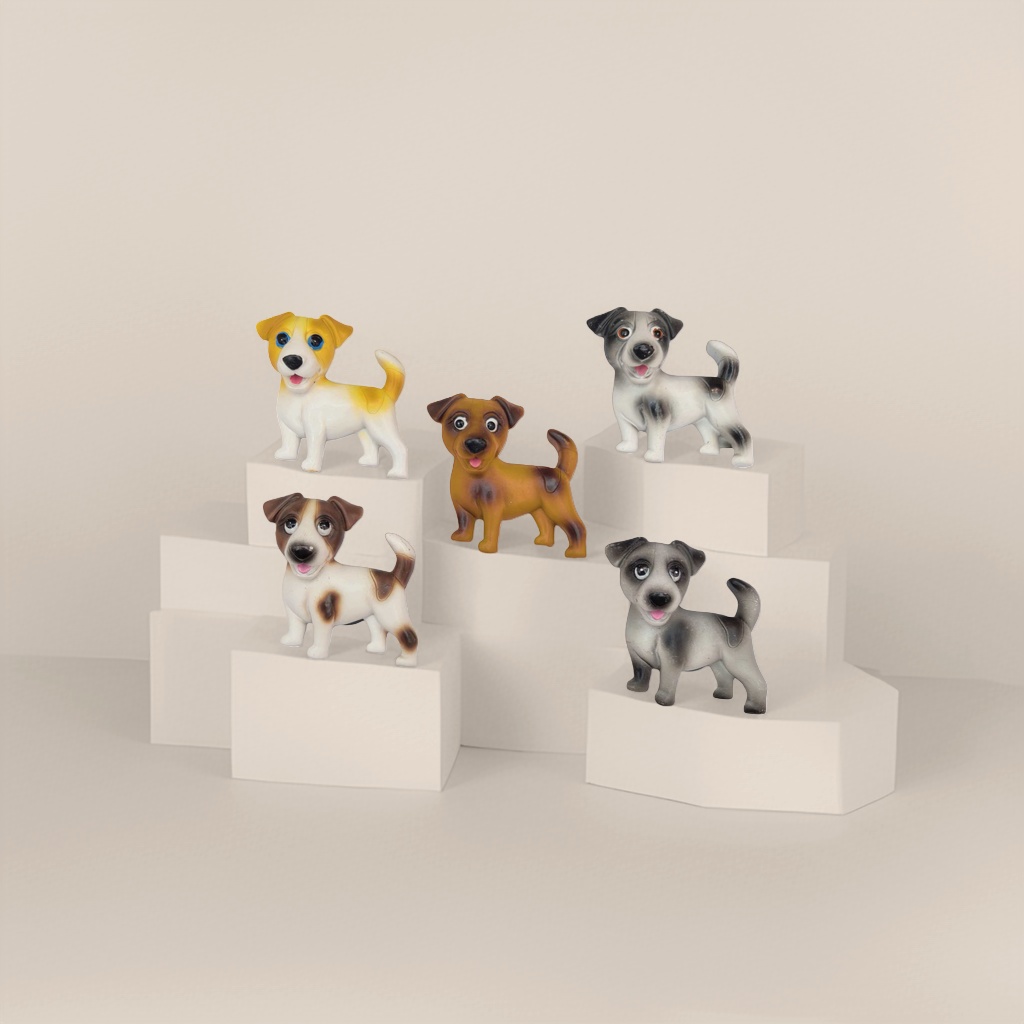 Five colorful dog-shaped magnetic stickers for kitchen refrigerator decoration and storage, practical magnetic stickers Specification image