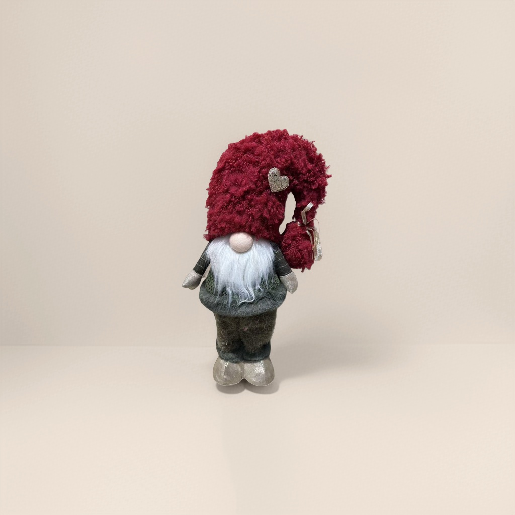 Red plush Christmas dwarf doll hat decorative item Specification image