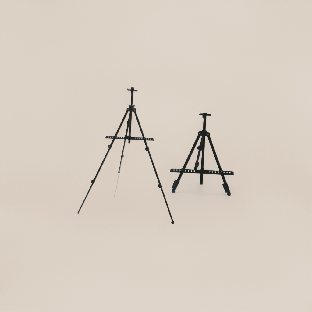 Black adjustable height easel portable art drawing stand for students' professional use Application Scenario