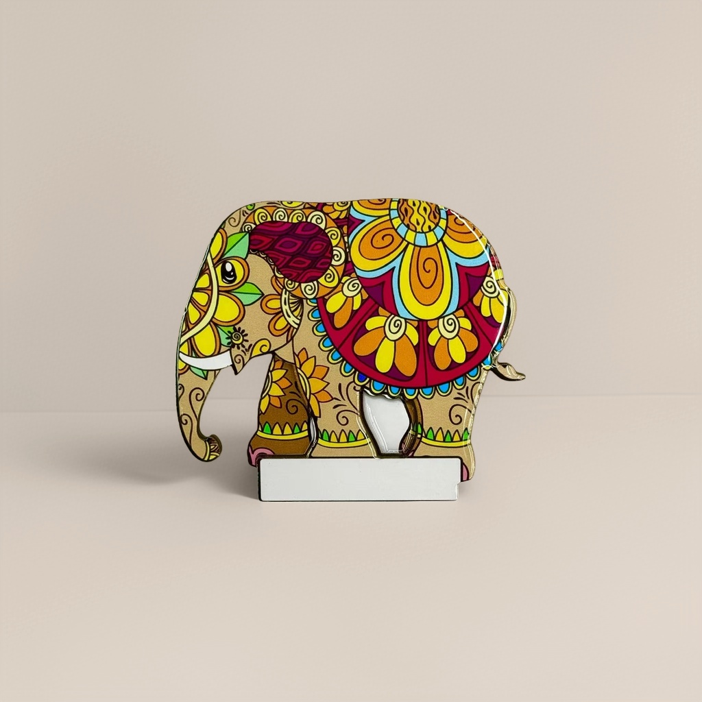 منزل مزخرف من الخزف المصنوع من الفيل الملون Specification image