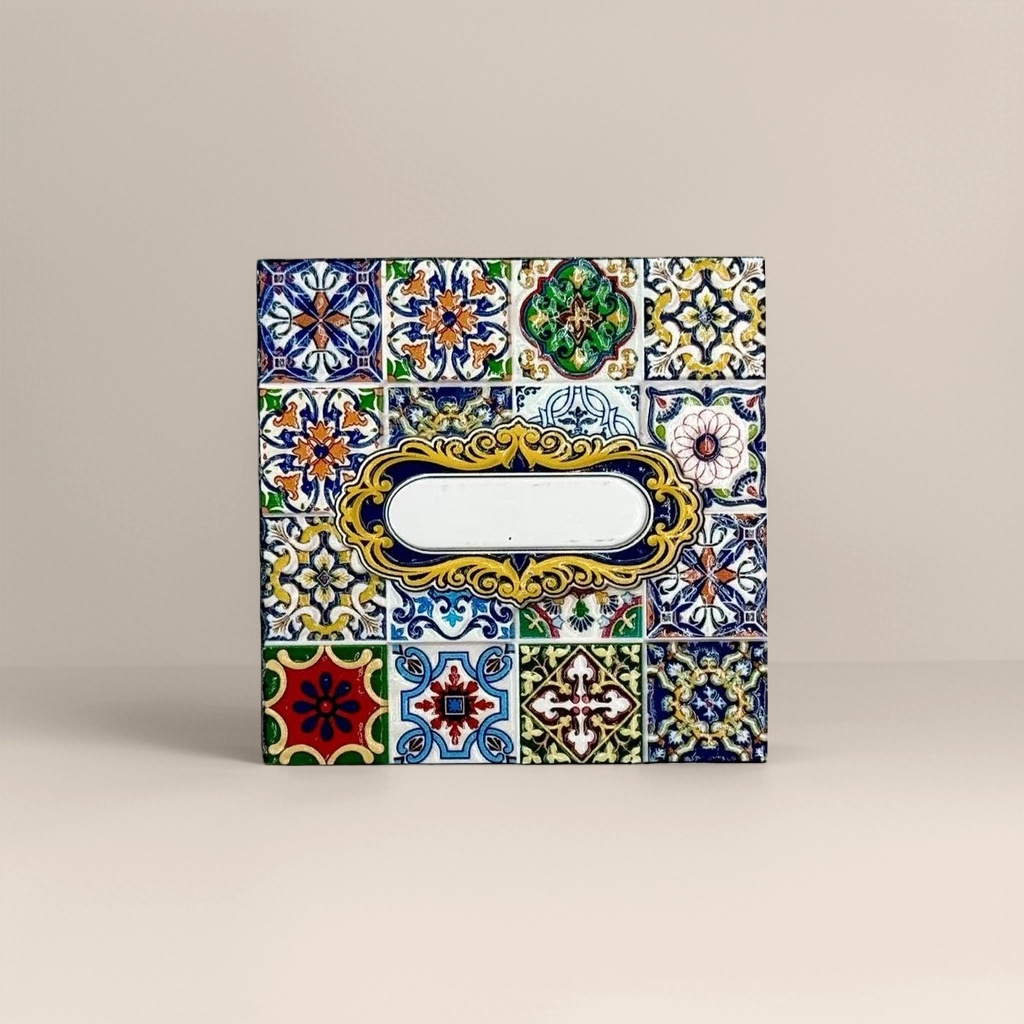 Colorful tile decorative signs, wall decoration art pendants, home DIY creative display items Specification image