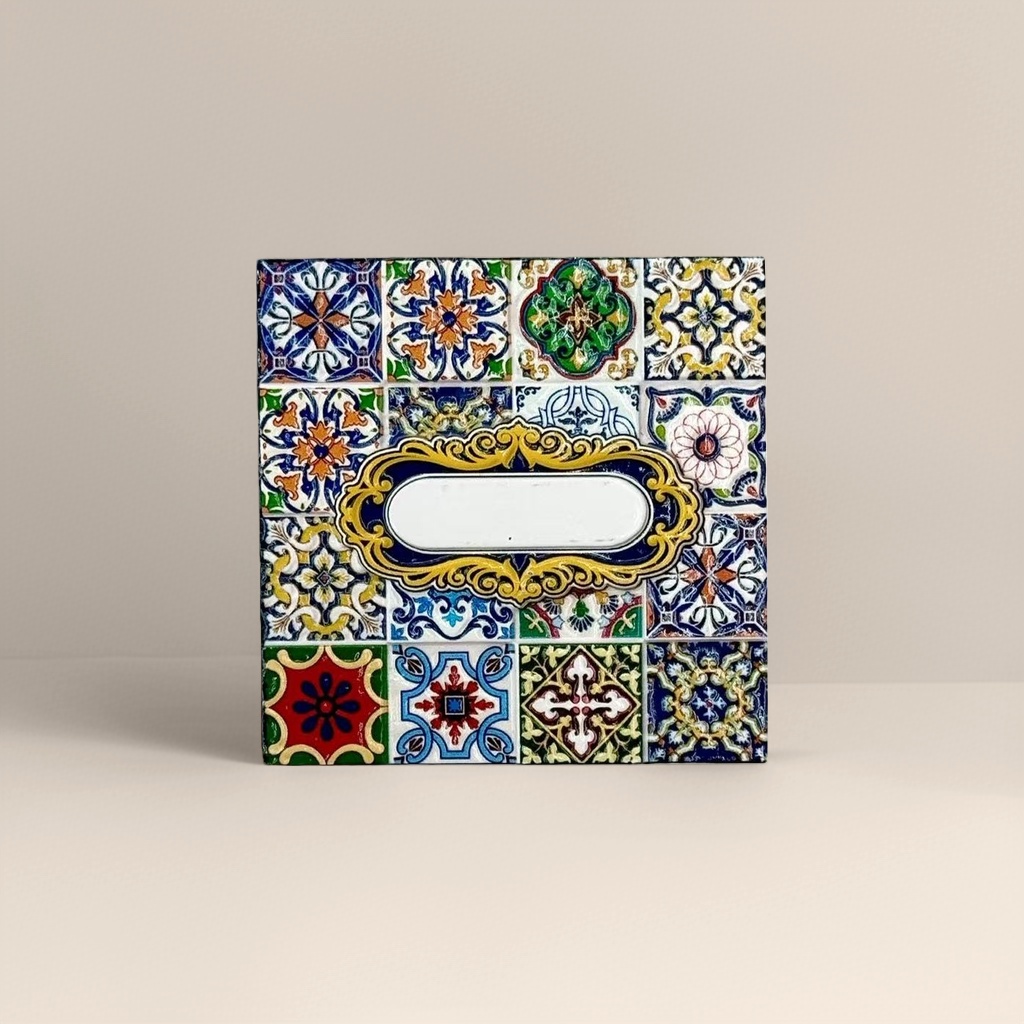 Colorful tile decorative signs, wall decoration art pendants, home DIY creative display items details Picture
