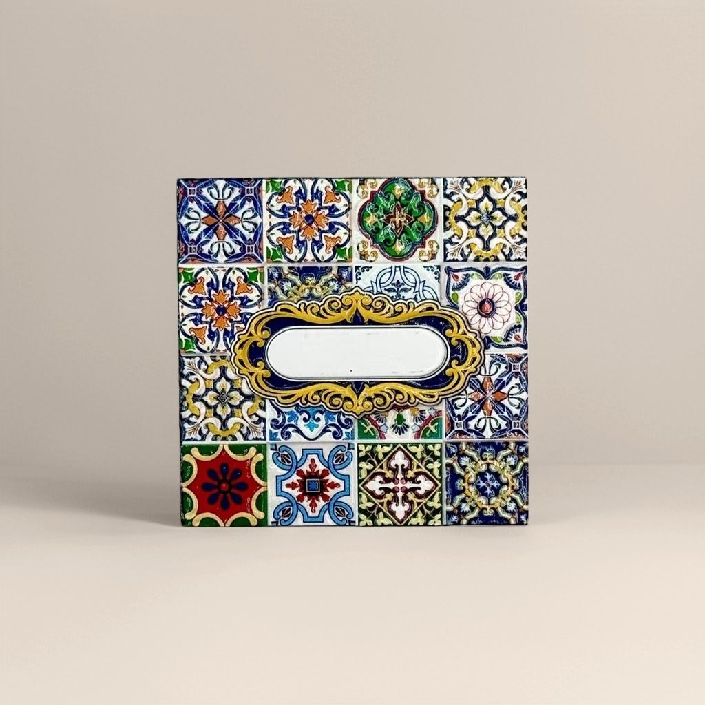 Colorful tile decorative signs, wall decoration art pendants, home DIY creative display items Application Scenario