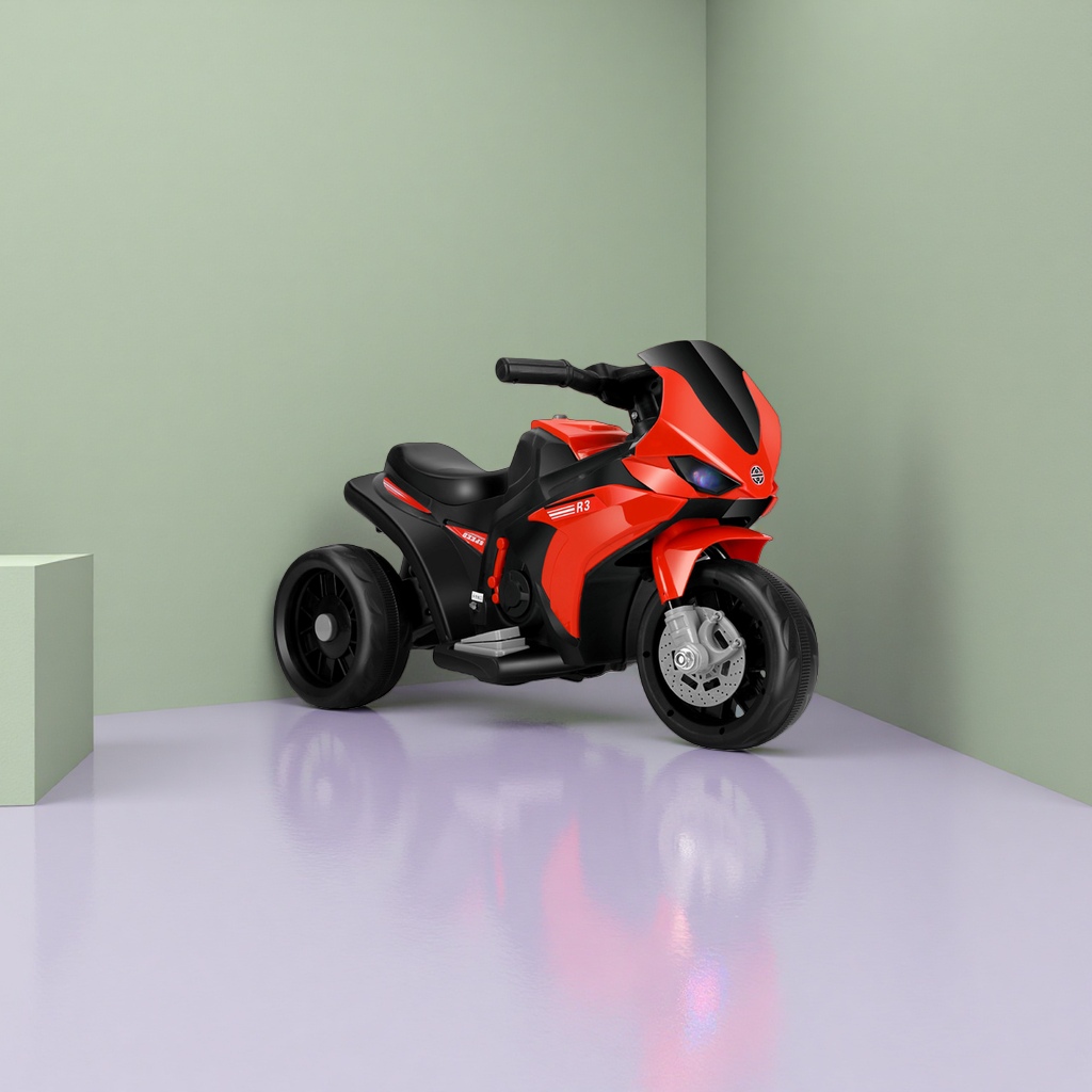 دراجة بخارية حمراء داكنة اللون Specification image
