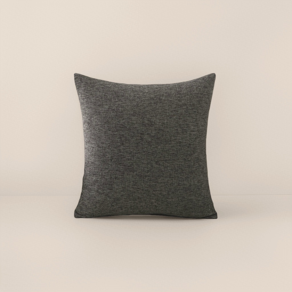 The grey fabric cushion for the living room sofa decoration is in a Nordic minimalist style details Picture