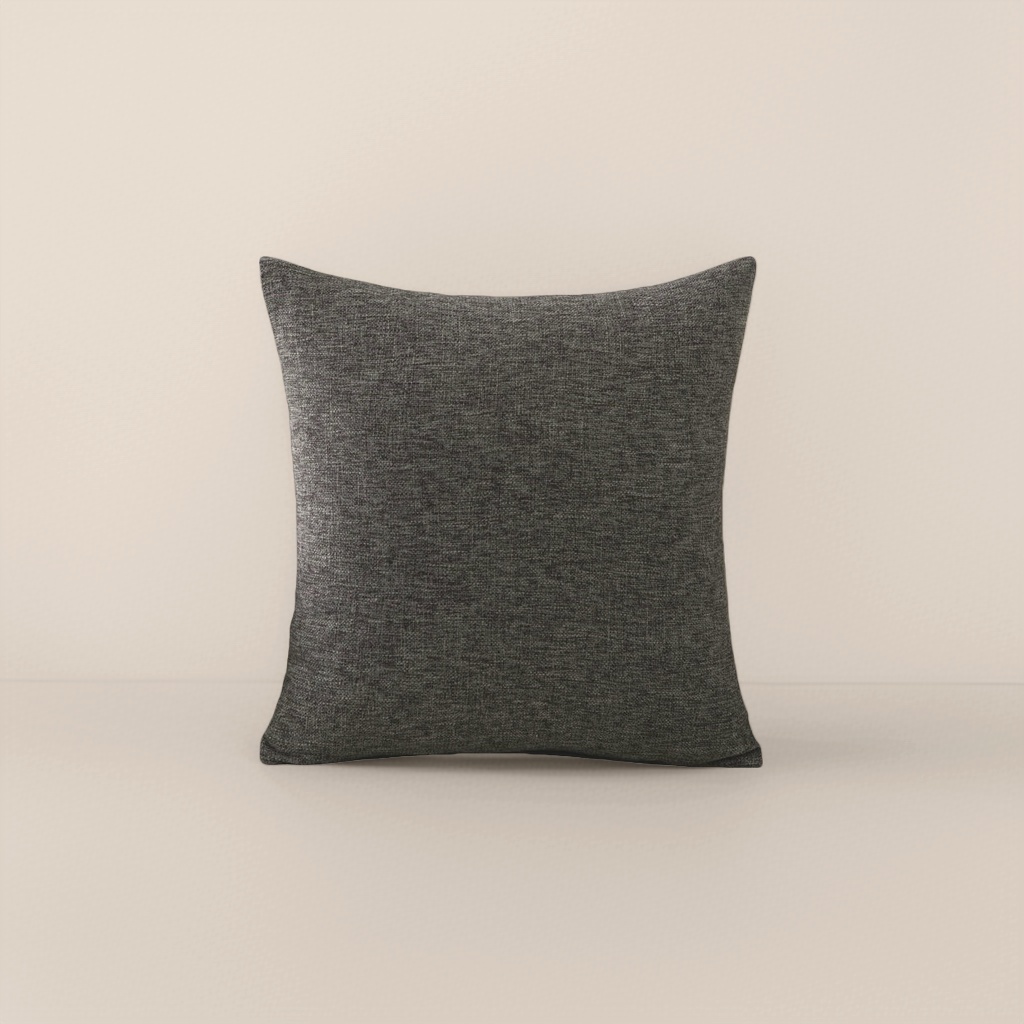 The grey fabric cushion for the living room sofa decoration is in a Nordic minimalist style