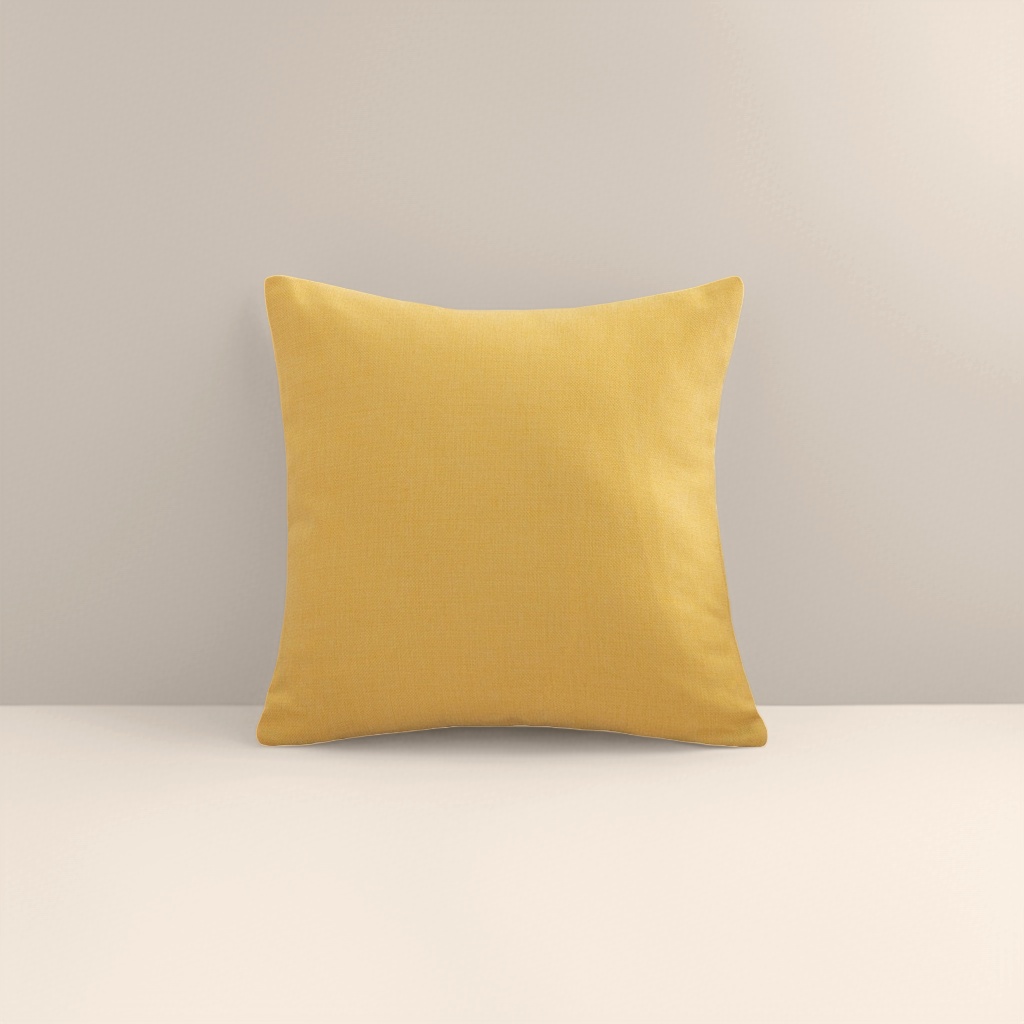 Yellow throw pillows, Nordic-style decorative cushions for the living room, and soft and cute fabric sofa cushions for the bedroom details Picture