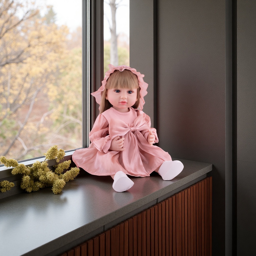 A new pink doll-style dress for women's summer, sweet and slimming A-line dress Application Scenario