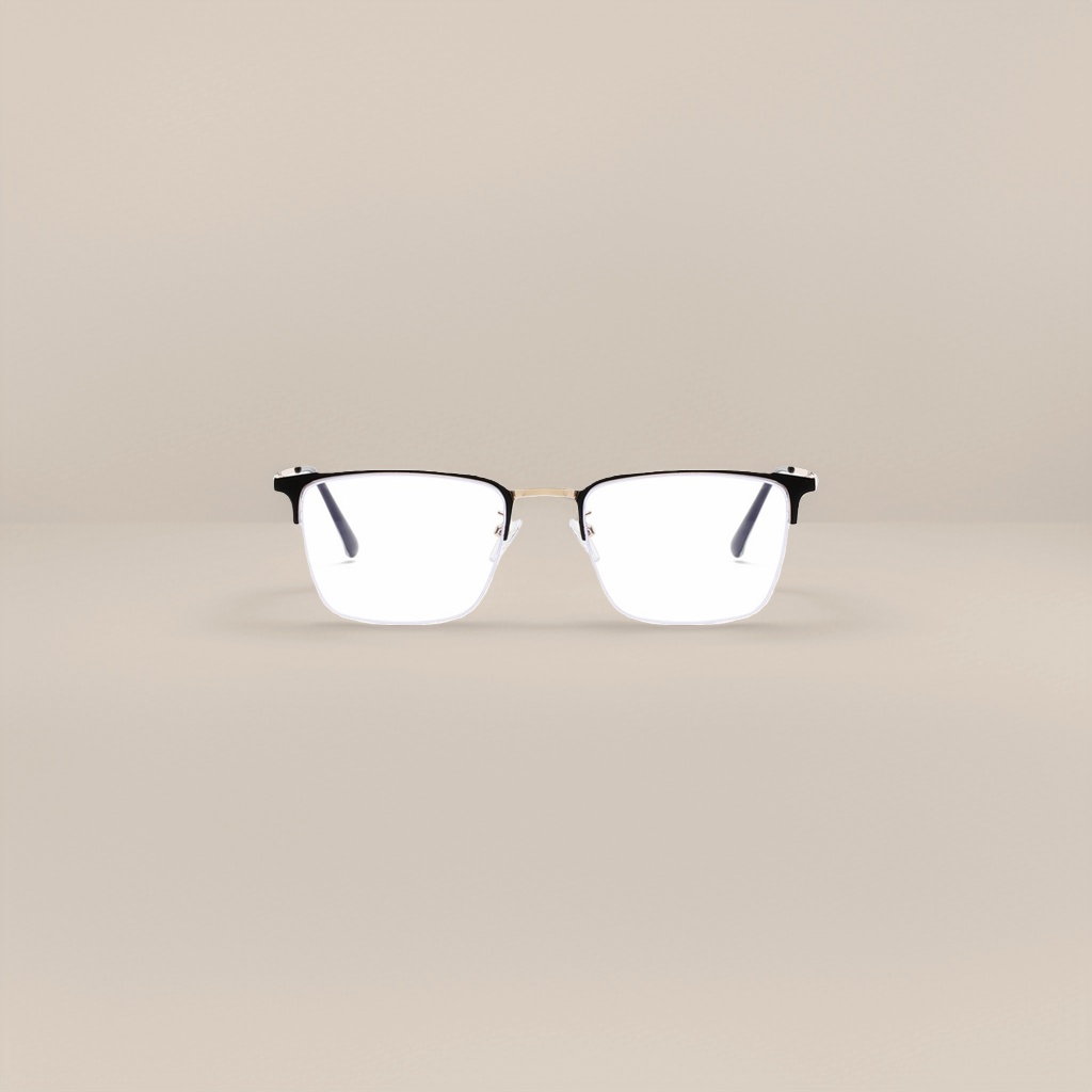Black metal-framed glasses with ultra-light titanium alloy frames are versatile for both business and casual use Application Scenario