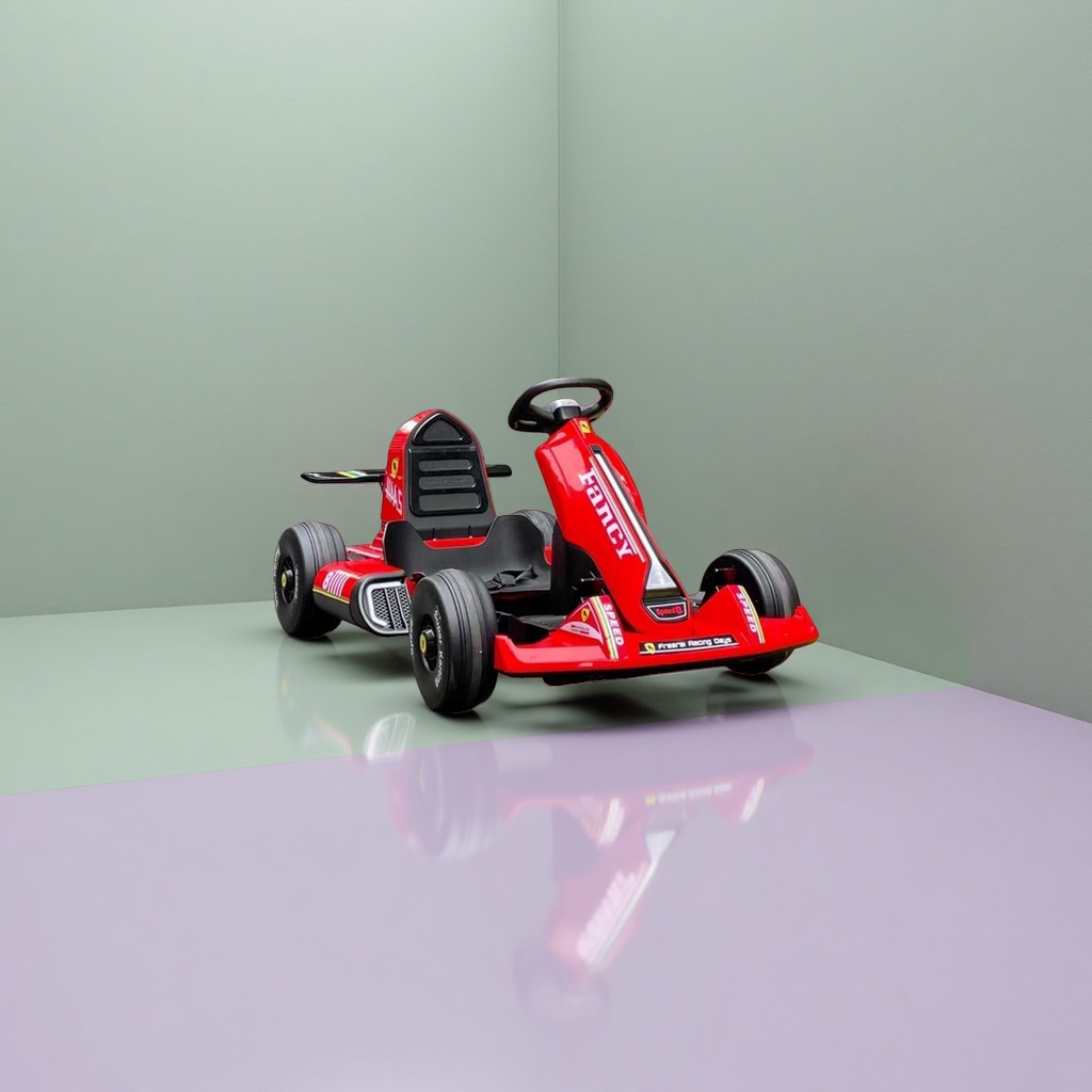 Red children's go-kart electric remote control off-road toy car, household inflatable model Specification image
