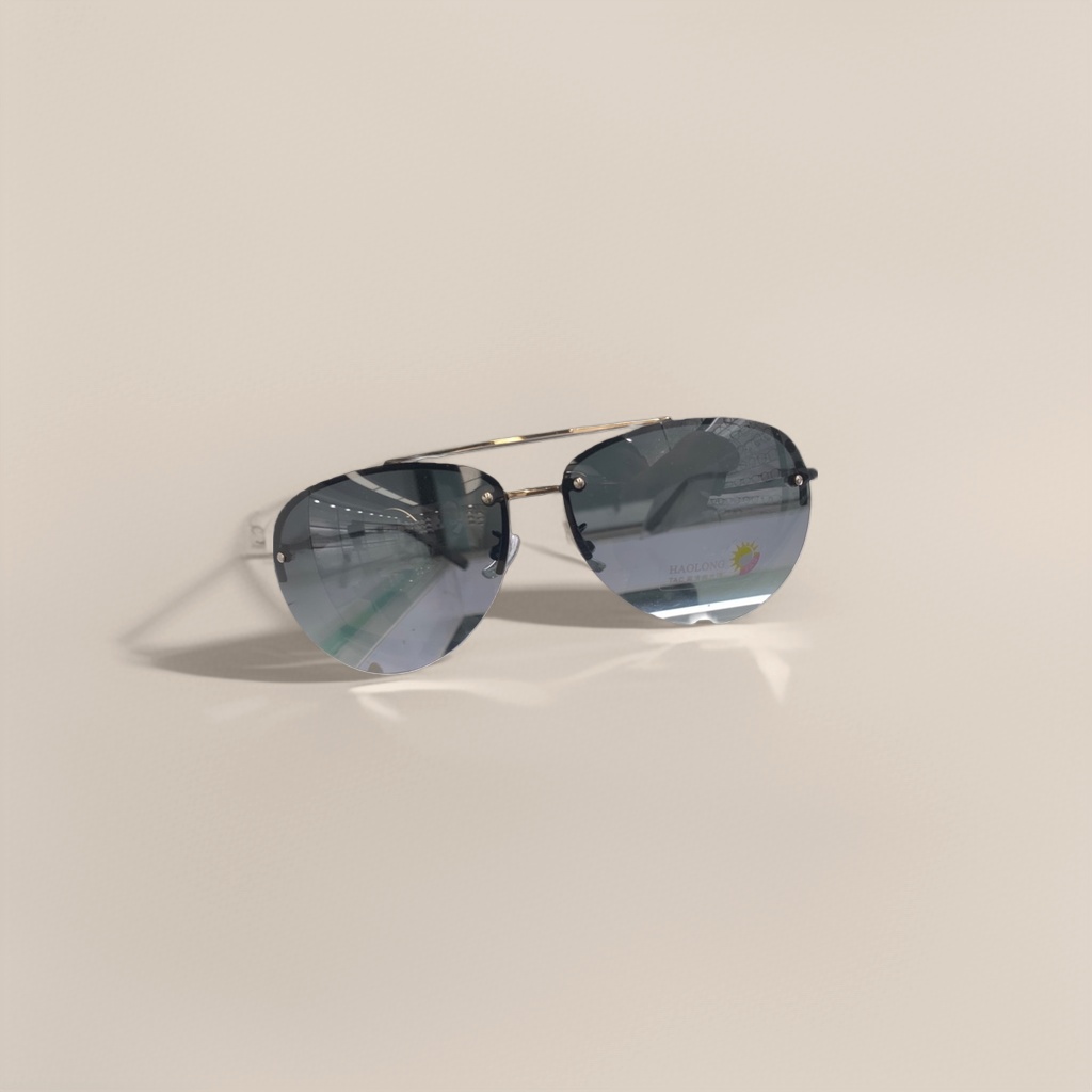 Black frame and golden eyebrow bridge sunglasses are fashionable and versatile, with UV protection and polarized light Specification image