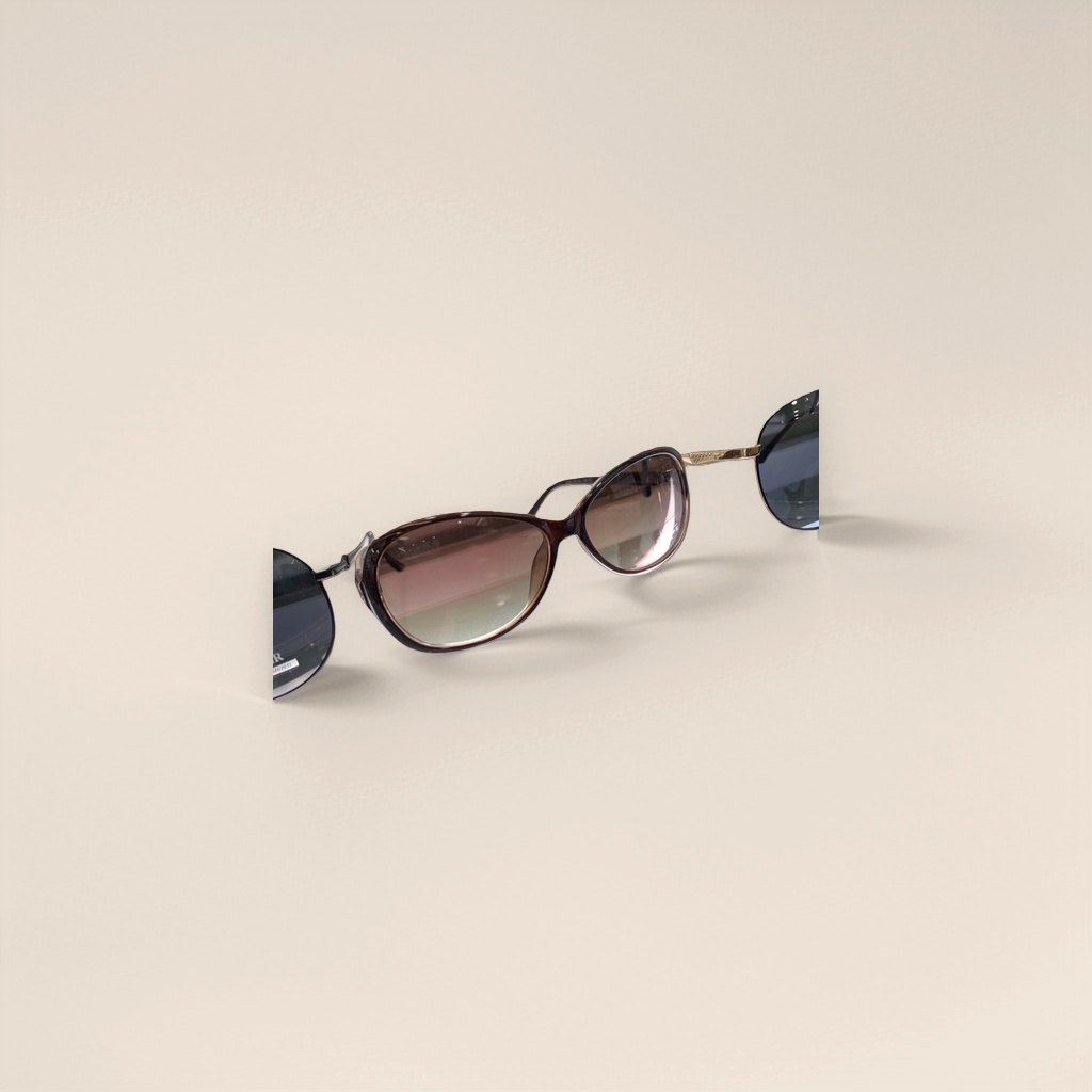 Brown gradient lens sunglasses, lightweight TR90 material, anti-glare, essential for outdoor cycling details Picture