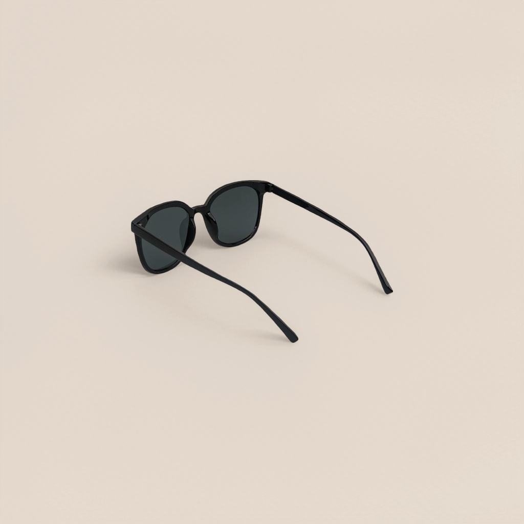 Black sunglasses, fashionable polarized sunglasses, UV protection, large-frame trendy style details Picture