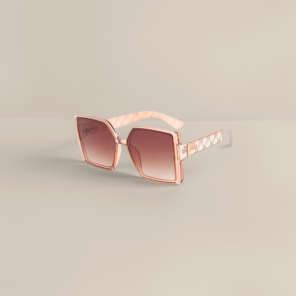 Pink gradient lens sunglasses, fashionable UV-resistant polarized sunglasses, suitable for both men and women details Picture