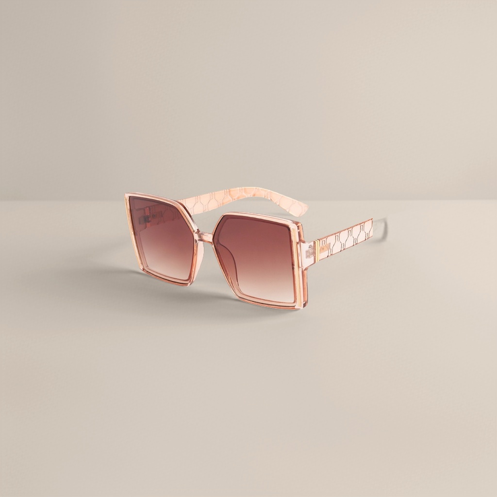 Pink gradient lens sunglasses, fashionable UV-resistant polarized sunglasses, suitable for both men and women Specification image