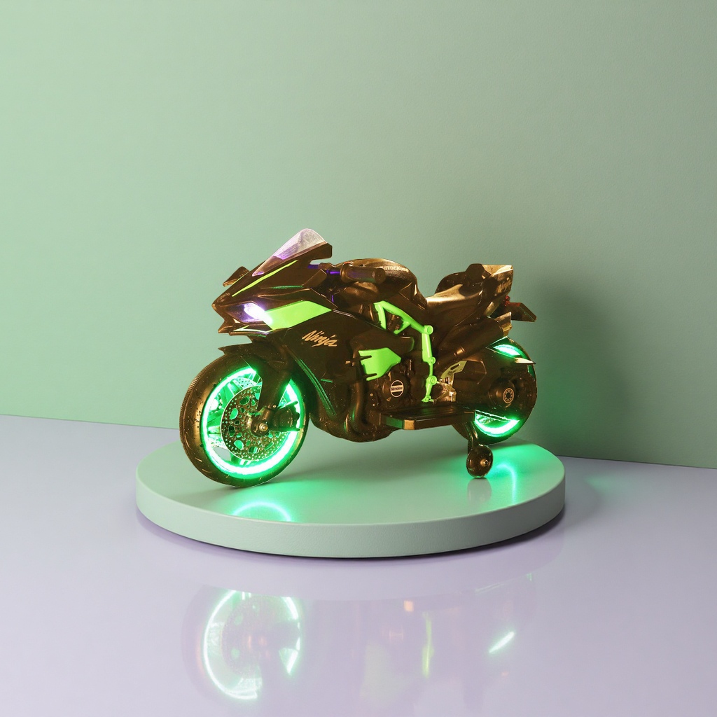 Black fluorescent green decorative motorcycle wheel luminous effect high-toughness TPU night riding safety accessories Specification image