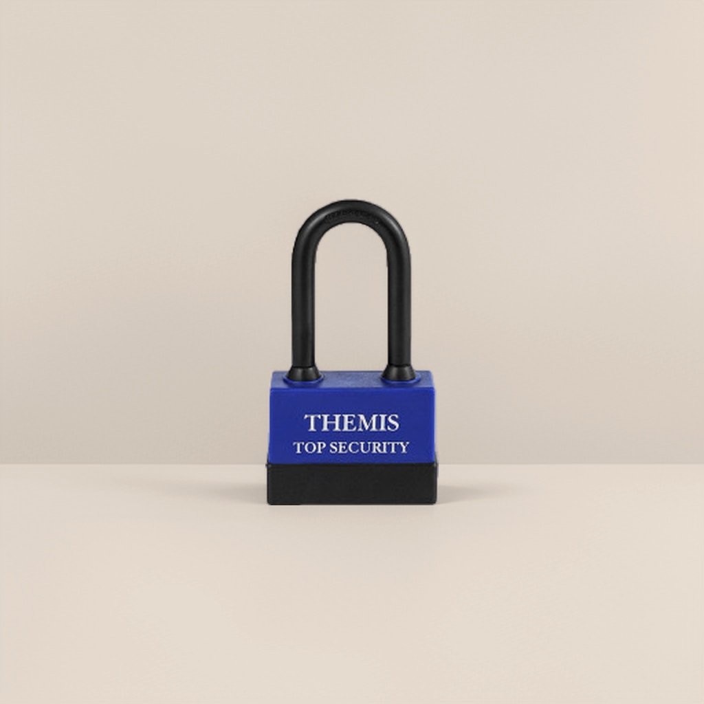 Black U-shaped lock, blue lock body, high-carbon steel anti-cut and anti-theft padlock, specially designed for outdoor bicycles details Picture