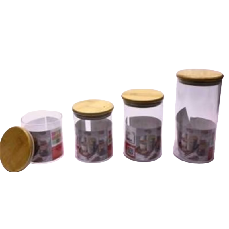 Transparent glass jars, storage jars, sealed moisture-proof kitchen storage jars, household jam jars Item Picture