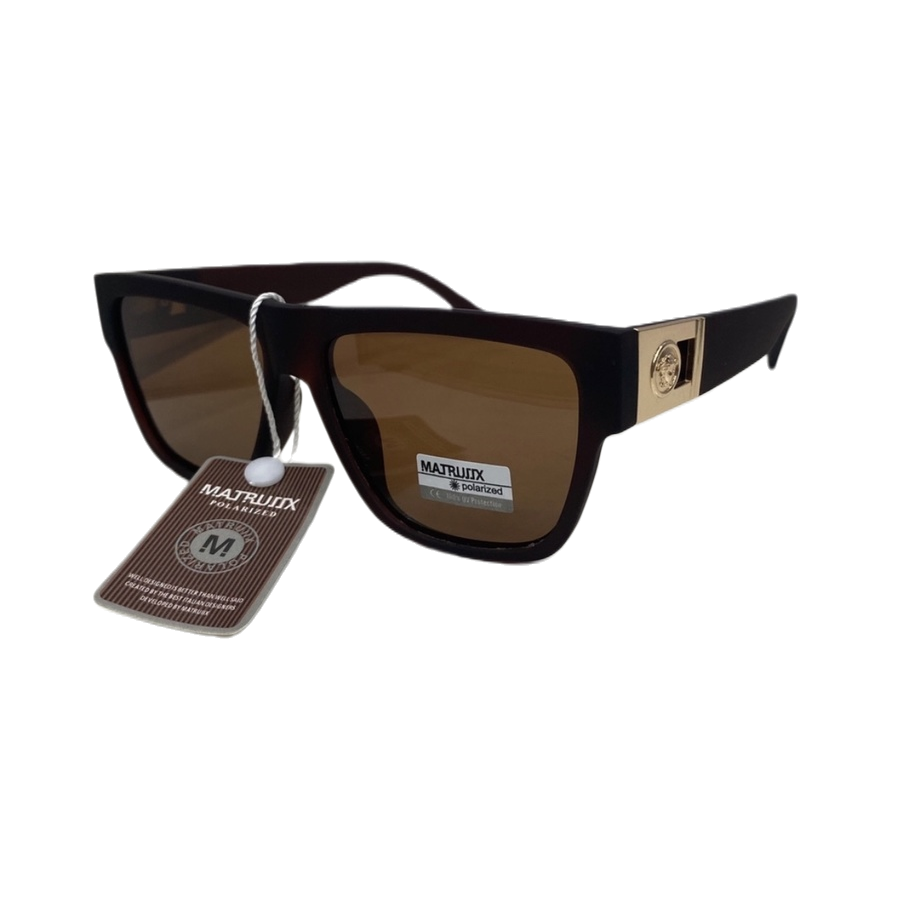 Gafas de sol cuadradas negras polarizadas anti-uv fashion shades unisex Item Picture