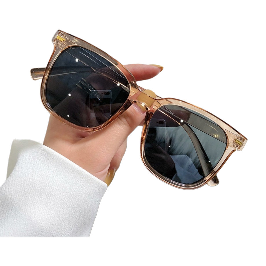 Brown transparent frame sunglasses are fashionable and versatile, as well as UV-resistant polarized sunglasses Item Picture