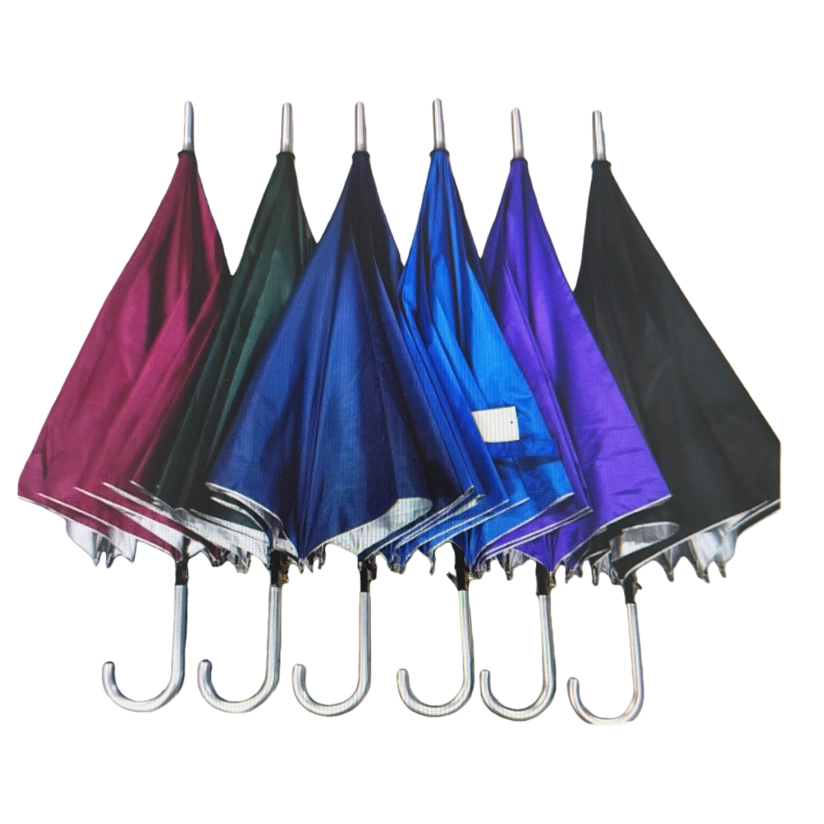 Paraguas de colores de alta densidad toque tela a prueba de viento resistente a la lluvia sol y lluvia de doble uso portátil plegable Item Picture