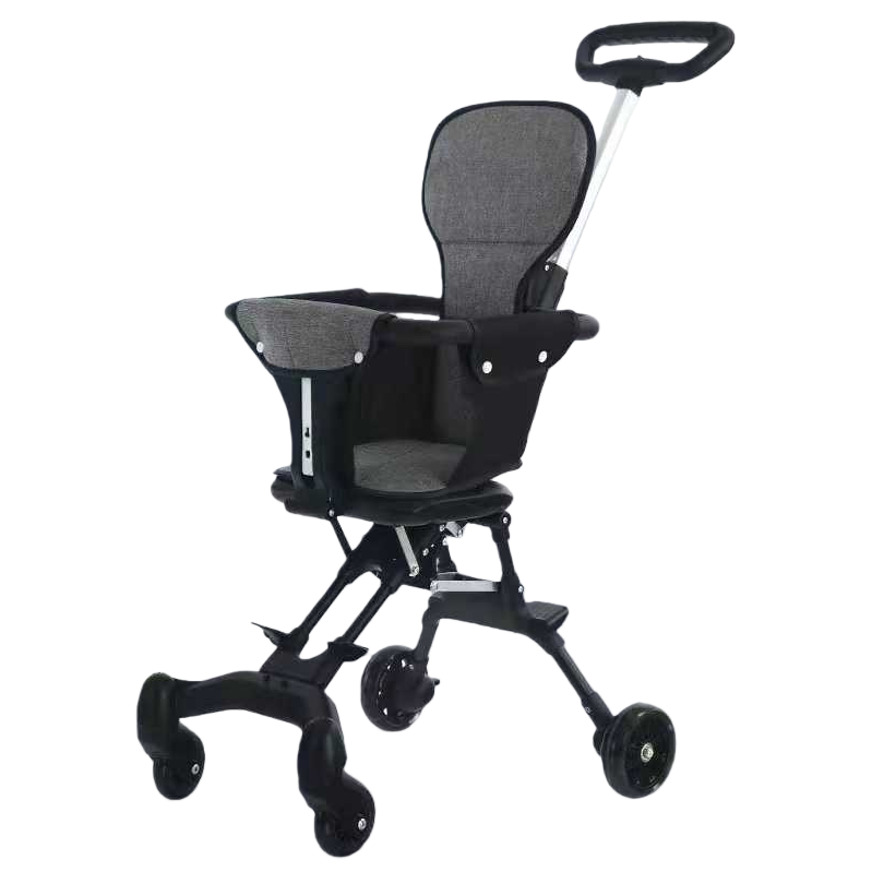 Серая коляска легко складывается, регулируя высокоударный пейзаж Item Picture
