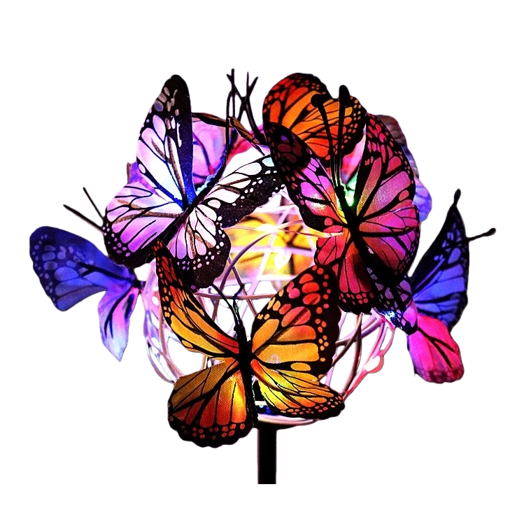 Colorful butterfly decorative balls, festival party, wedding decoration, hanging ornaments, DIY by hand Item Picture