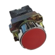 Red button switch, waterproof and dustproof industrial-grade emergency stop switch, 22mm round hole installation Item Picture