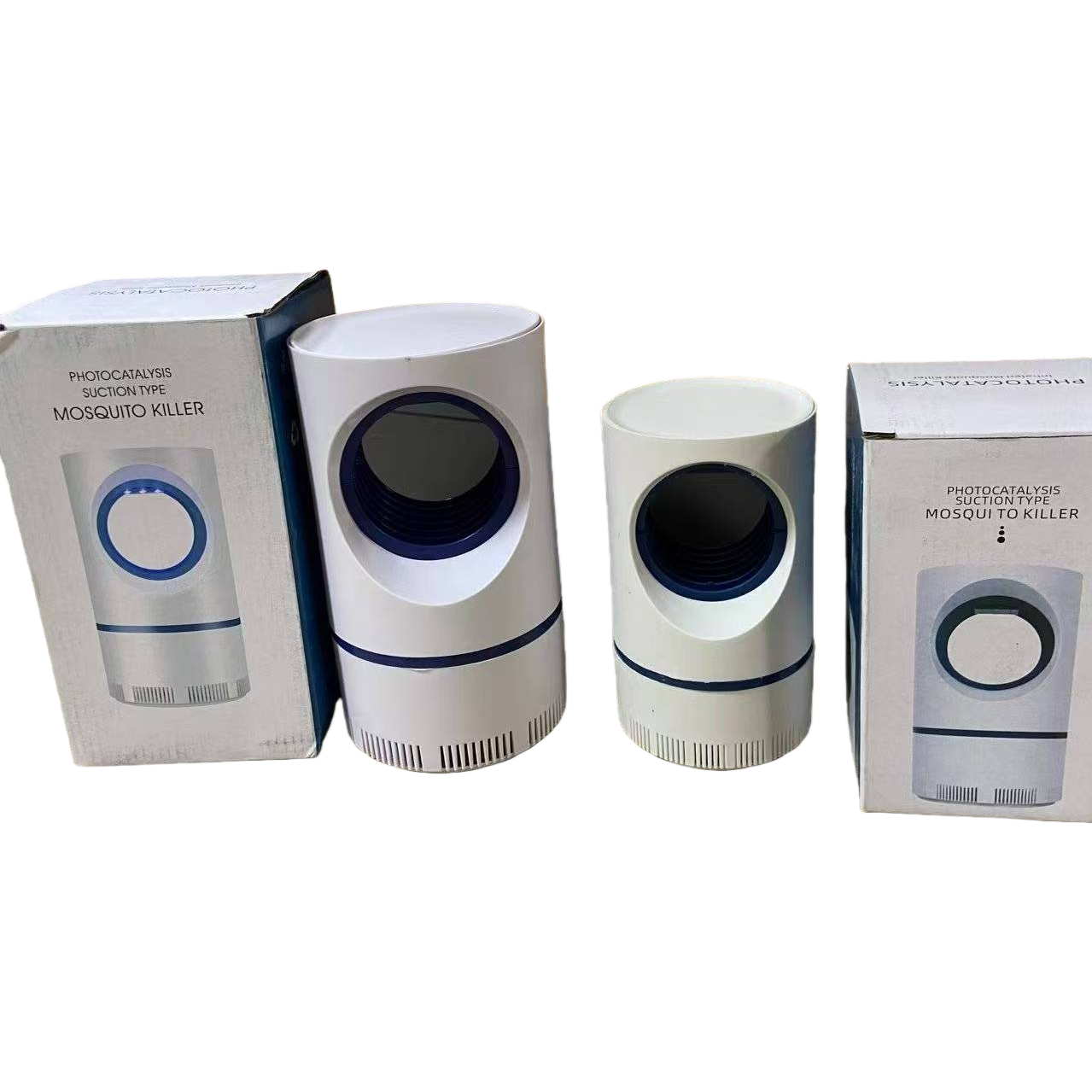 White mosquito suction and killing device, household silent mosquito killer, rechargeable and portable Item Picture