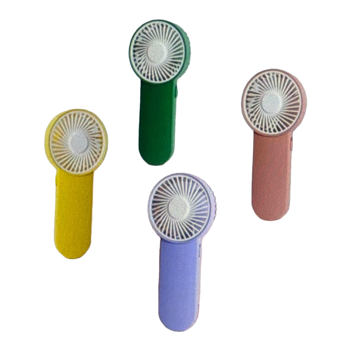 The colorful mini handheld fan is compact, portable, silent, and can be charged via USB for cooling in summer Item Picture