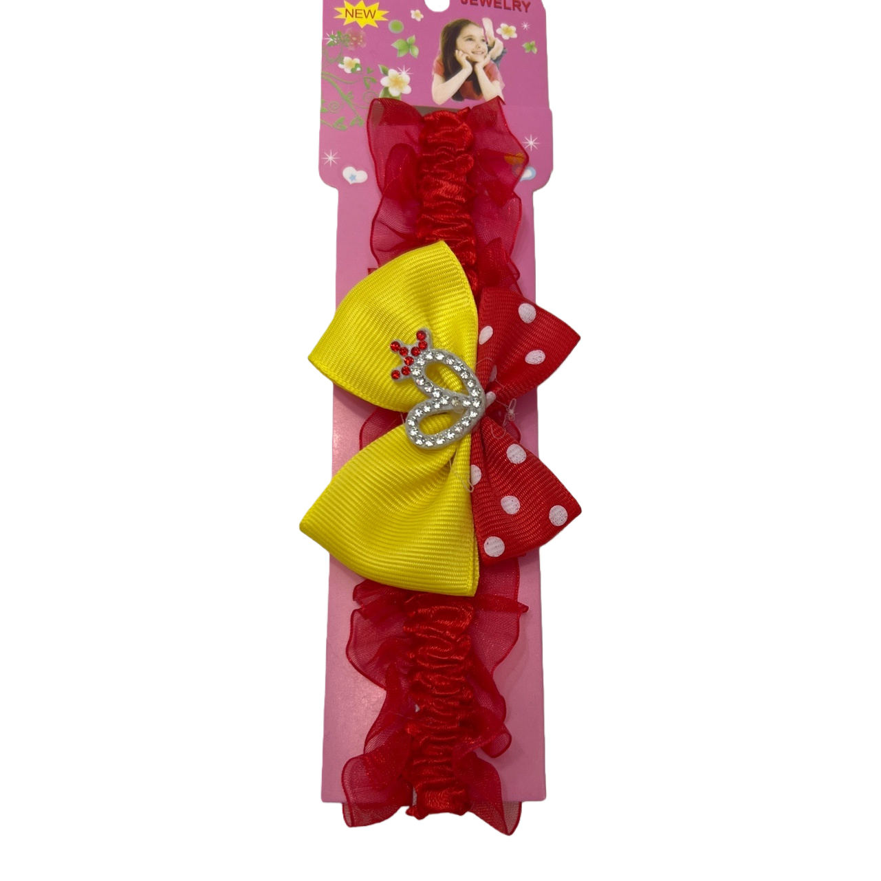 Pink packaging card children's hair band decoration, cute cartoon hair accessory gift box set Item Picture