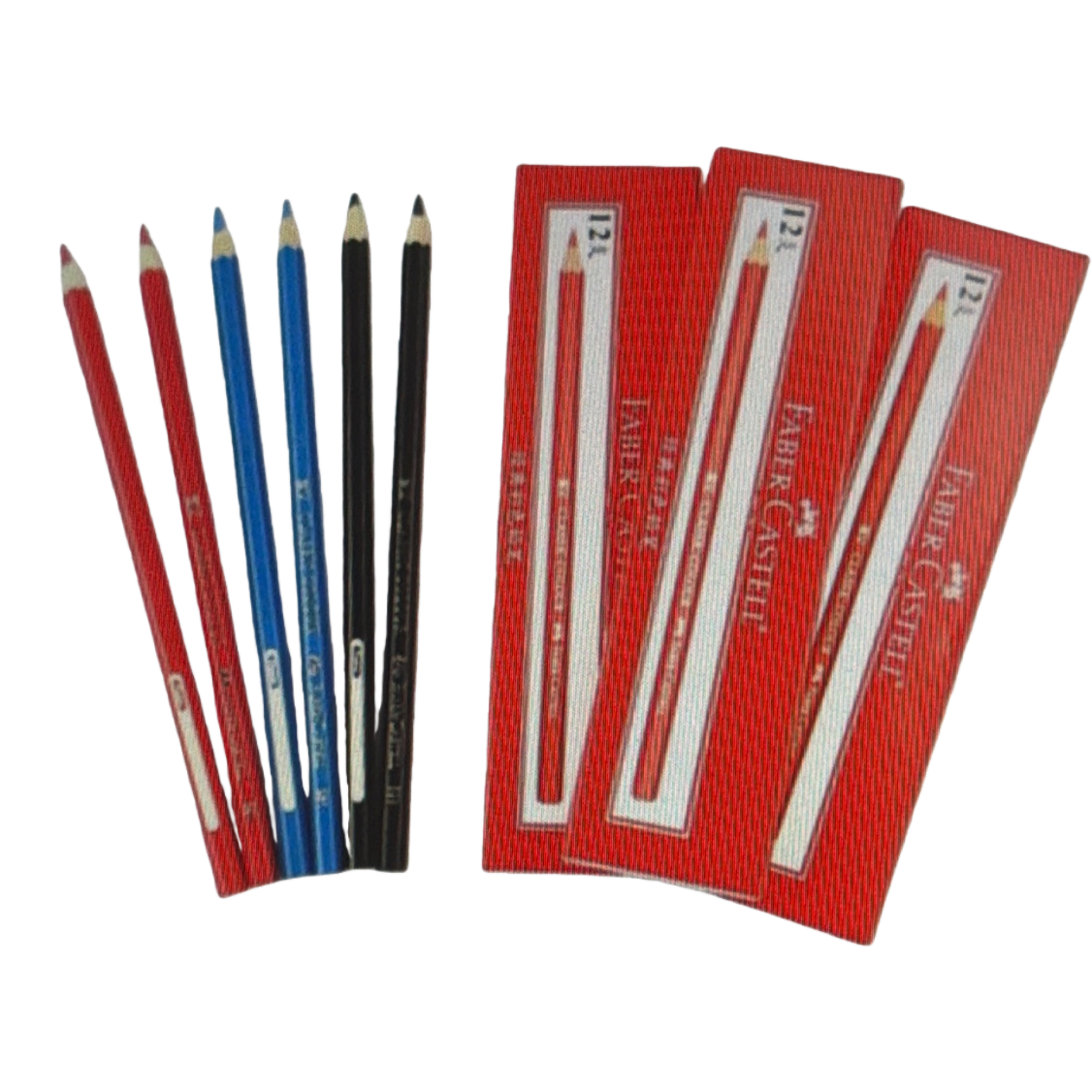 Fakale red packaging 12-color lead set with physical display in red, blue and black Item Picture