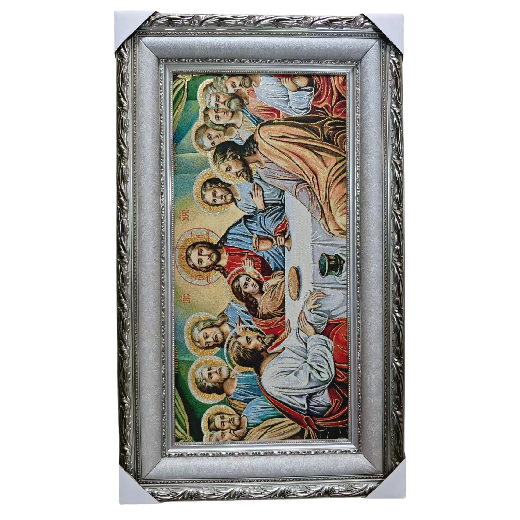 اطر النقوش الفضية مع لوحات الشخصيات الدينية، غرف النوم، غرف النوم، الزينة Item Picture