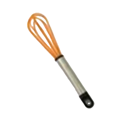 Orange silicone egg beater, manual mixer, kitchen baking tool Item Picture