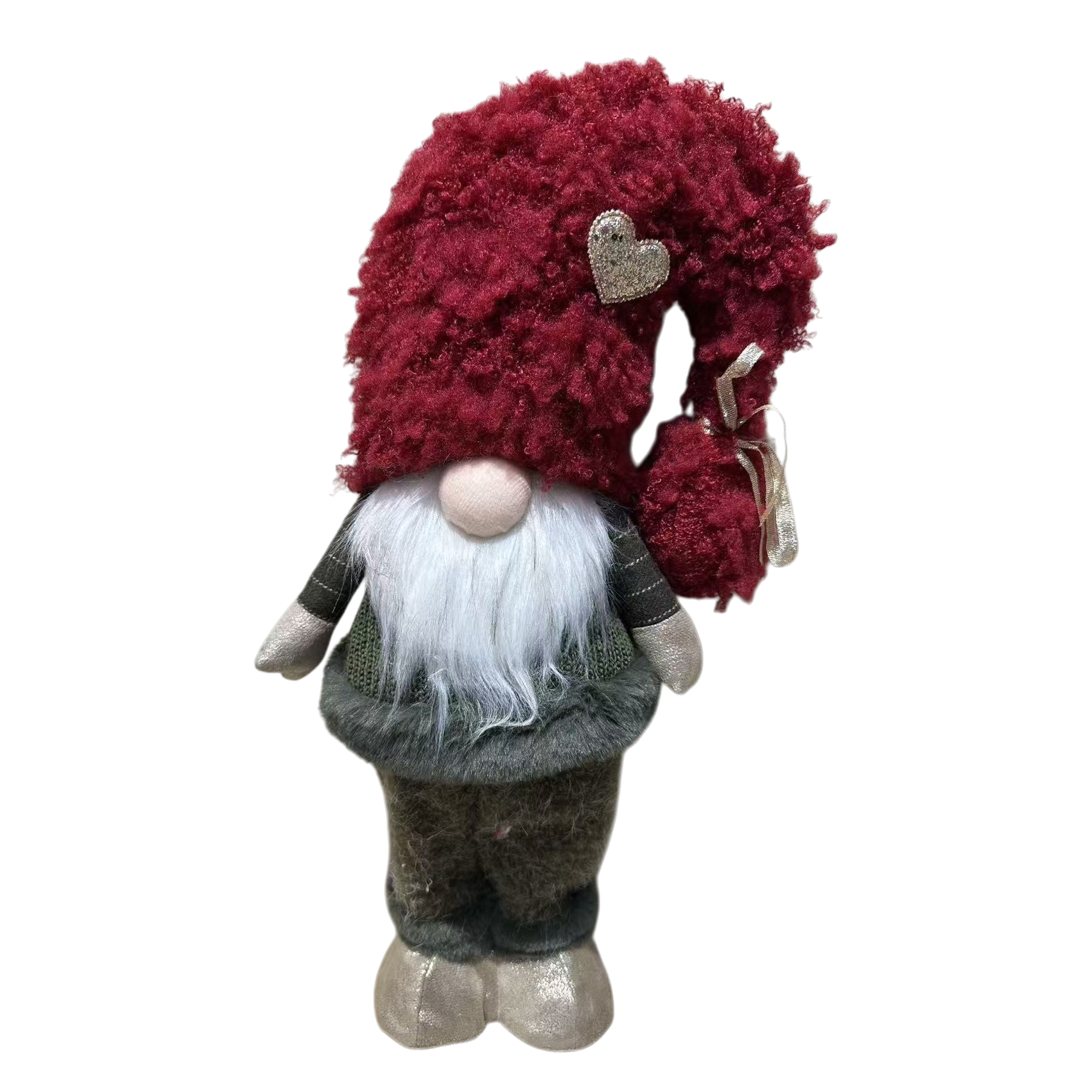Red plush Christmas dwarf doll hat decorative item Item Picture