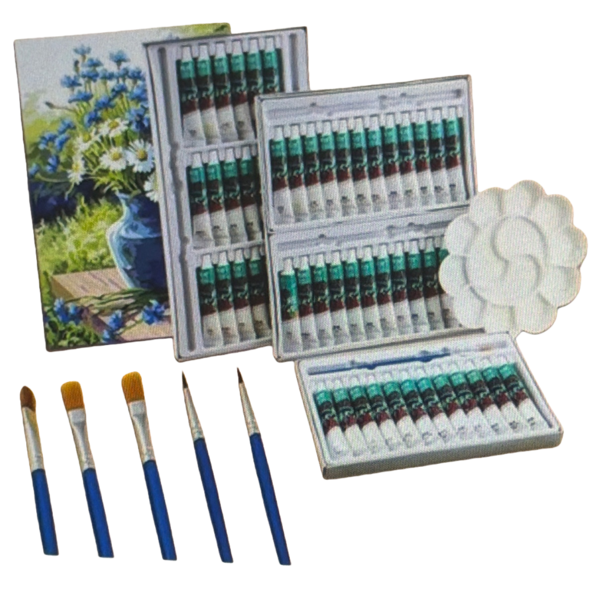 Children's color paint set, 12-color watercolor brushes, painting tools, creative art supplies Item Picture