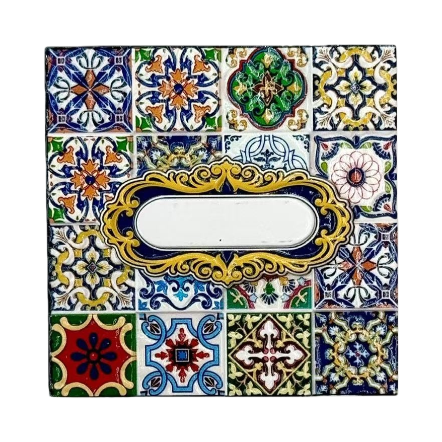 Colorful tile decorative signs, wall decoration art pendants, home DIY creative display items Item Picture