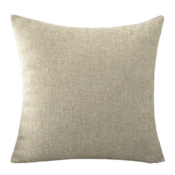 Beige linen textured throw pillows for living room and bedroom decoration soft furnishings and home items Item Picture