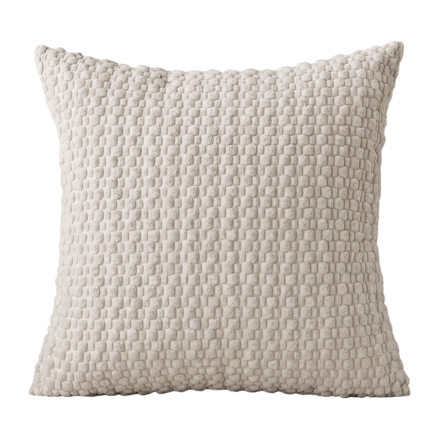 The off-white textured Nordic-style throw pillow is a soft furnishing for the living room and bedroom Item Picture