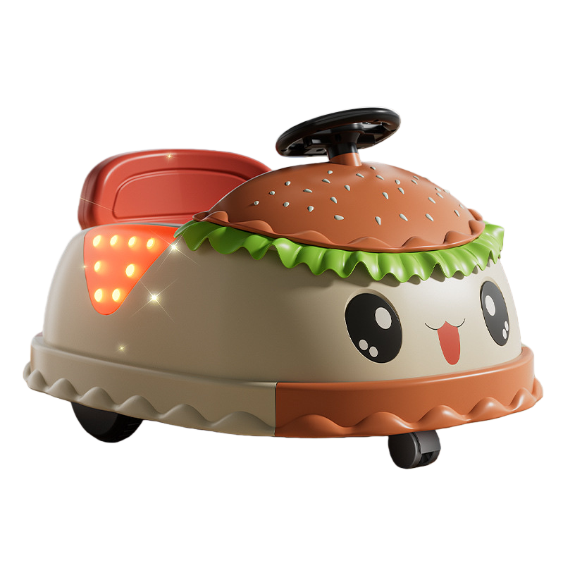 Hamburg-shaped children's cycling toy car, a baby walker for children aged 3 to 6, can be sat on or ridden Item Picture