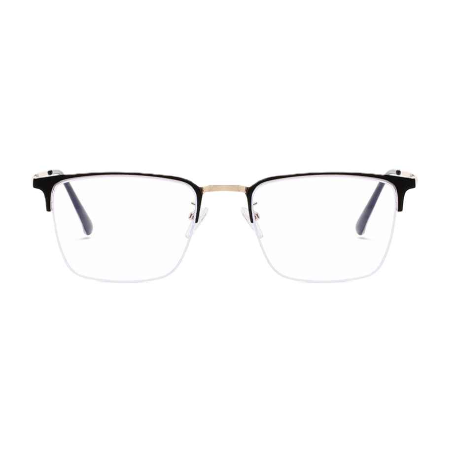 Black metal-framed glasses with ultra-light titanium alloy frames are versatile for both business and casual use Item Picture