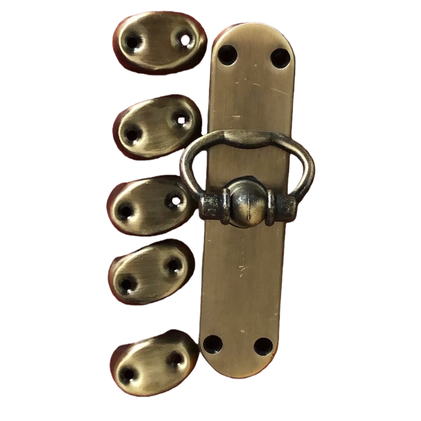 Hebilla de puerta de bronce para el hogar accesorios de hardware vintage tirador de puerta hebilla decorativa Item Picture