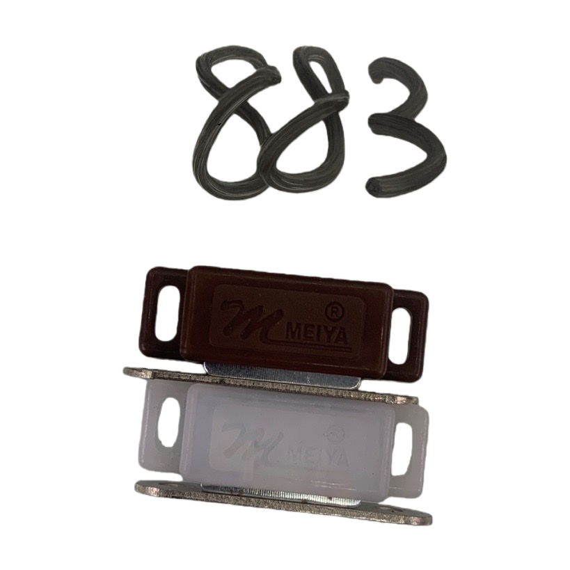 Brown and white magnetic snap universal strong magnetic buckle accessory Item Picture